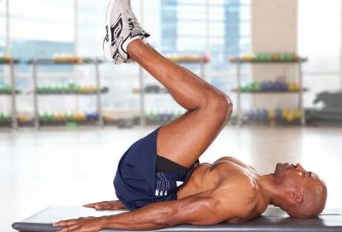 The reverse crunch targets the lower abs, which are tough to tone.