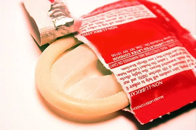 People used to use natural substances as condoms.