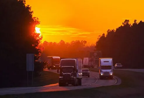 Truckers know that driving at night has many advantages.