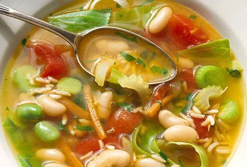 Soup is a great choice both as an appetizer and a main meal.