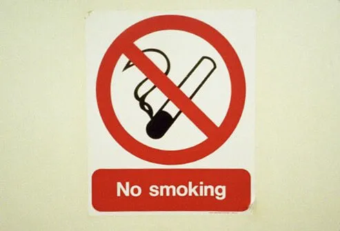 Non-smoking warning sign.