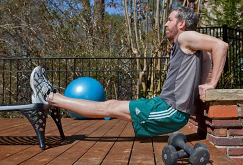 To really challenge triceps, position two chairs facing each other.