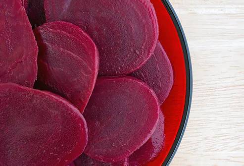 Beets are rich in fiber and antioxidants. 