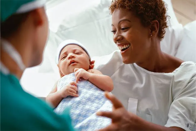 Some babies are born with droopy eyelids, which can be repaired surgically.