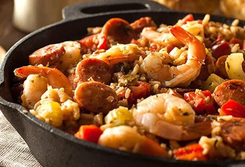 Crave Cajun food? It can be packed with saturated fat and salt.