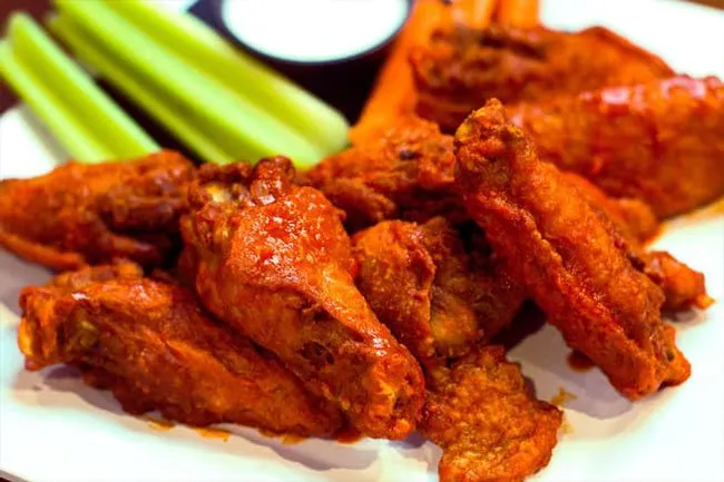 Deep fried buffalo wings are high in fat, calories, sodium, and chemical preservatives. 