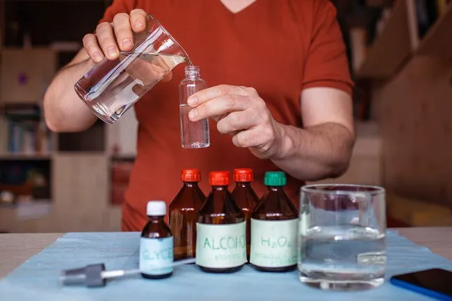 Store bought brands are best, but if hand sanitizer is hard to find, you can make your own.