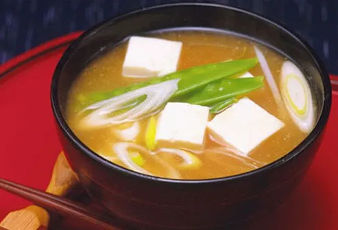 Miso is a Japanese fermented soybean paste that is made with other ingredients.