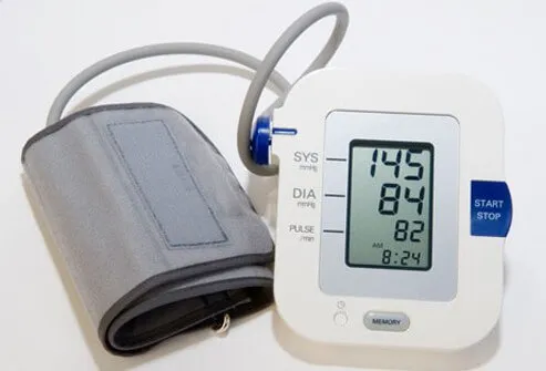 Photo of a blood pressure monitor.