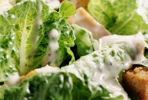 Photo of caesar salad.