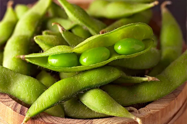 Edamame is a whole soybean, and it is one of the highest plant food proteins.