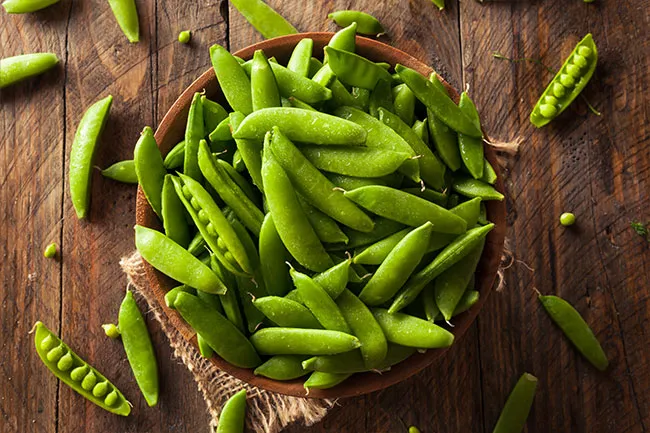 When you think of protein, you may not think of peas, but one cup contains 8 grams of protein.