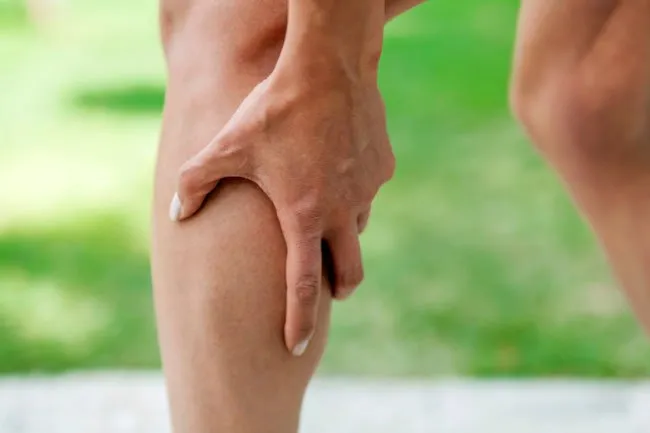 If you work your calf muscle too much, you can get a muscle cramp.