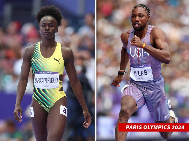 junelle bromfield and noah lyles getty 2