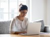 Woman using laptop