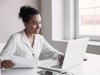 Woman using a laptop