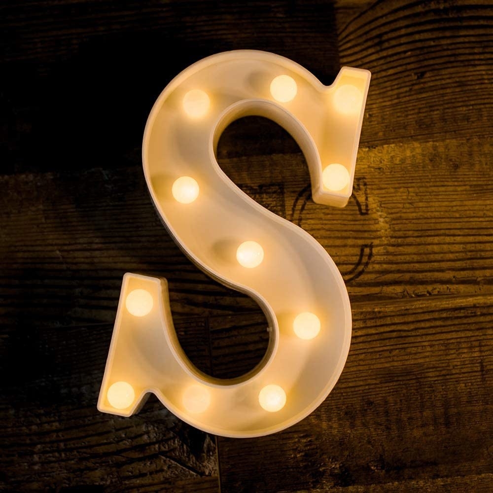 An S-shaped LED light