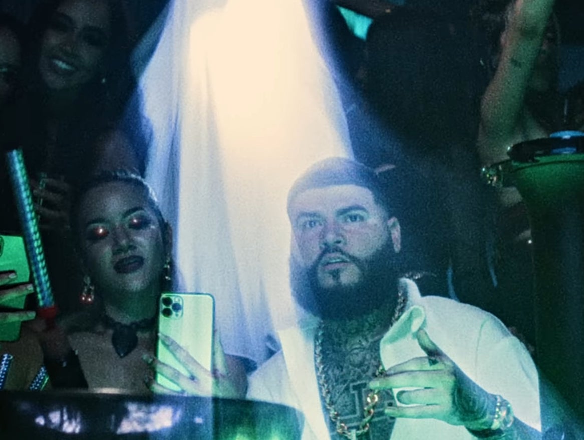 Farruko with a beard and mustache