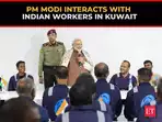 PM Modi interacts with Indian workers at Gulf Spic Workers Camp in Kuwait, watch!