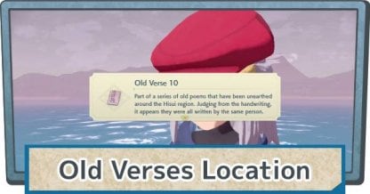 Old Verses Locations List