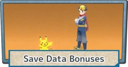 Save Data Bonuses