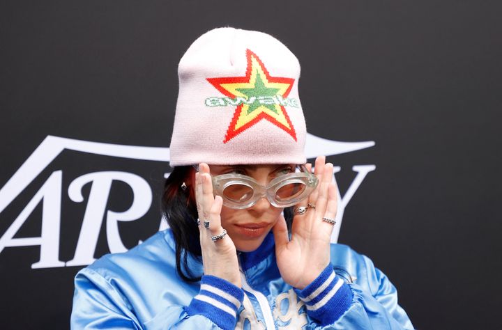 US singer Billie Eilish arrives to the Variety Hitmakers Brunch held at nya WEST on December 2, 2023 in Los Angeles, California. (Photo by Michael Tran / AFP) (Photo by MICHAEL TRAN/AFP via Getty Images)