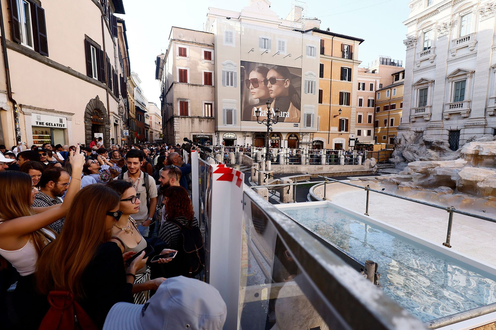 'The saddest thing I've seen in Italy': Tiny Trevi Fountain stand-in pool draws scorn