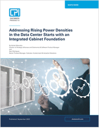 Addressing Rising Power Densities in the Data Center Starts with an Integrated Cabinet Foundation