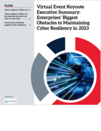 Enterprises' Biggest Obstacles to Maintaining Cyber Resiliency