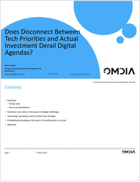 Does Disconnect Between Tech Priorities and Actual Investment Derail Digital Agendas?