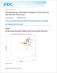 Rocket Software Named a Major Player in the 2024 IDC MarketScape for Intelligent Content Services