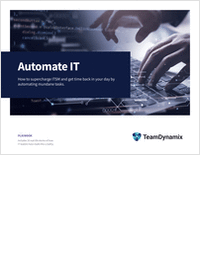 Automate IT - A Playbook for Supercharging ITSM with Automation