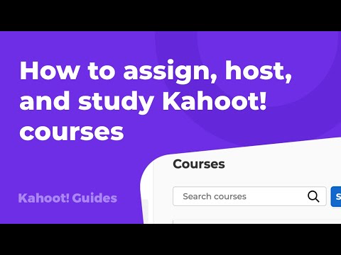 How to assign, host, and study Kahoot! Courses