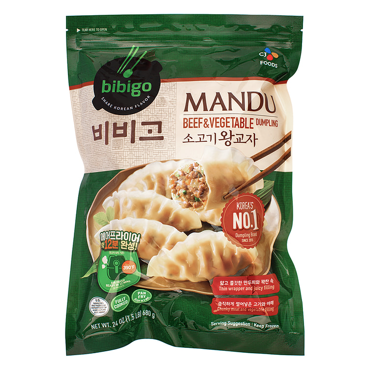 Bibigo Beef and Vegetable Dumplings Frozen