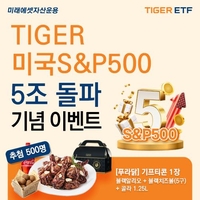 'TIGER 미국S&P500 ETF' 순자산 5조 돌파…"해외주식형 중 최초"