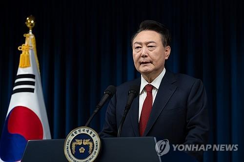 President Yoon Suk Yeol delivers a national address, in this Dec. 7, 2024, file photo. (PHOTO NOT FOR SALE) (Yonhap)