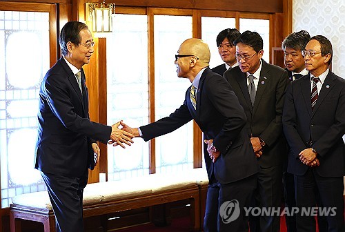 大統領代行とソウルジャパンクラブが懇談会