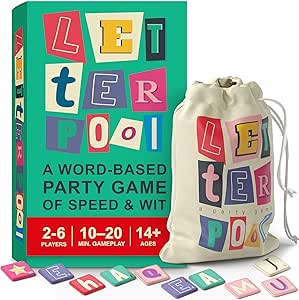 Amazon.com: Tipsy Chicken Letterpool: 2-6 Players Board Games for Adults, Family, Teens, Trivia, Word &amp; Card Games Mixture