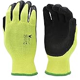 Amazon.com: G &amp; F 1516 6 Pairs Pack Premium High Visibility Low emissions Green Work and gardening Gloves for Men and Women, X-Large, Green