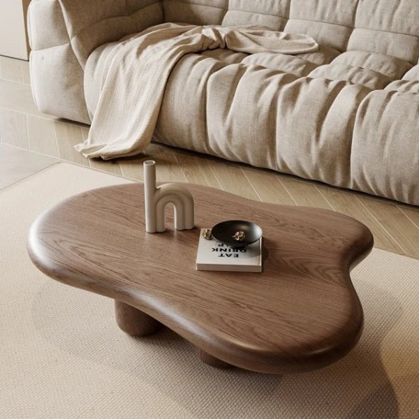 Olvia 48.4inch Walnut Cloud Coffee Table