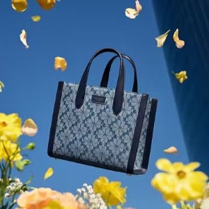 樱花粉大容量托特包$112折扣升级：kate spade 折扣区低至5折+额外7折