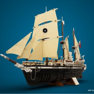 $269.99 黑五上市预告：LEGO官网 年度压轴大作 坚忍号探险船 10335