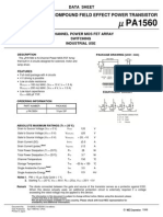 Compound Field Effect Power Transistor: N-Channel Power Mos Fet Array Switching Industrial Use