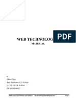 Web Technologies Notes