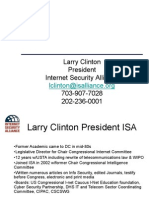 2009 10 23 Larry Clinton ISA Overview Presentation To NATO Personnel in Estonia