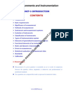 EE 33-Measurements and Instrumentation: Unit-I-Introduction