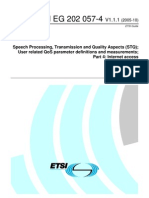 ETSI EG 202 057-4 Speech Processing - Transmission and Quality Aspects (STQ) - Umbrales de Calida