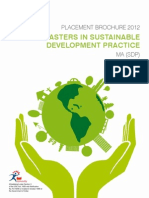 TERI University Masters in Sustainable Development Practice Placement Brochure