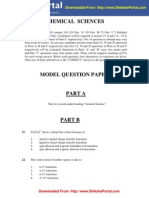 CSIR UGC NET Model Question Papers Chemical Sciences