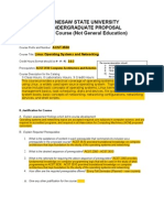 ACST 3530 Linux Operating Systems and Networking New Course Proposal